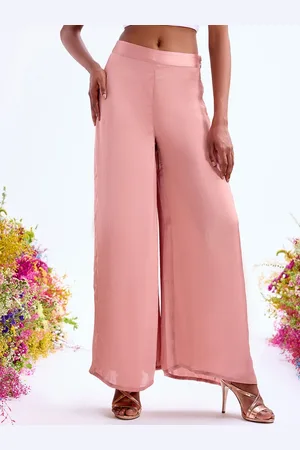 COVER STORY Pink Women Mid-Rise Parallel Trousers