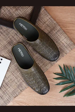 Metro Men Leather Shoe-Style Sandals