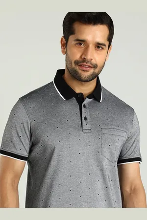 Indian Terrain Men Polo Collar Pockets Cotton T-shirt
