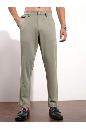 Highlander Men Knitted Slim Fit Chinos Trouser