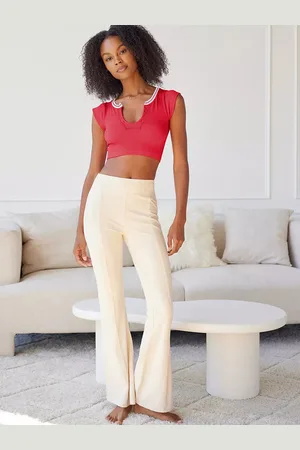 JC Mode Women Round neck Cap Sleeves Crop Top