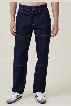 KOTTY Men Blue Jean Straight Fit Low-Rise Clean Look Stretchable Jeans
