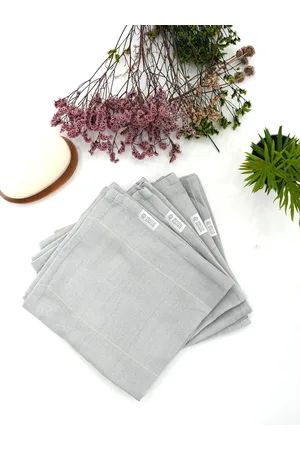 Doctor Towels Pack Of 4 Double Cloth Anti Odour Striped Handkerchief