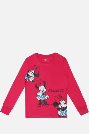 BodyCare Girls Minnie & Friends Printed Round Neck Cotton T-shirt