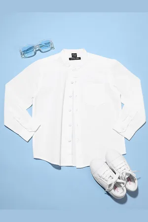 HOOP Boys Slim Fit Cotton Casual Shirt