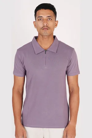 MONKSTORY Men Solid Polo Collar T-shirt