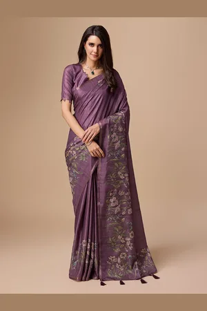Ishin Floral Zari Saree With Blouse Piece
