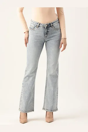 MADAME Women Flared Low-Rise Jeans