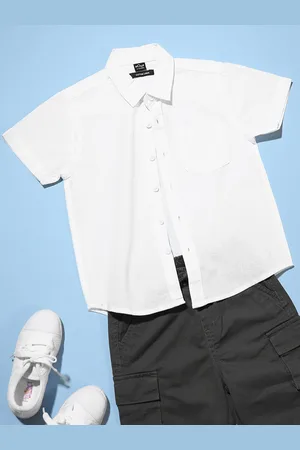 HOOP Boys Slim Fit Cotton Casual Shirt