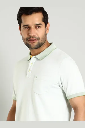 Indian Terrain Men Polo Collar Pockets Cotton T-shirt