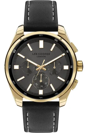 Lee Men Brass Leather Straps Analogue Multi Function Watch LC07514 151