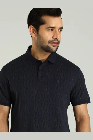 Indian Terrain Men Polo Collar Nautical Cotton T-shirt