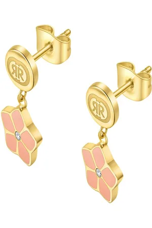 Cerruti 1881 Gold-Plated Floral Drop Earrings