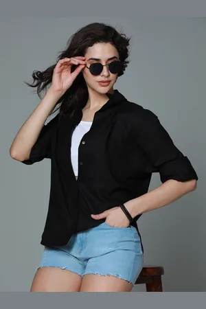 High Star Classic boxy Spread Collar Long Sleeves Casual Shirt