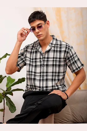 The Indian Garage Co Men Relaxed Fit Checked Resortwear Shirt