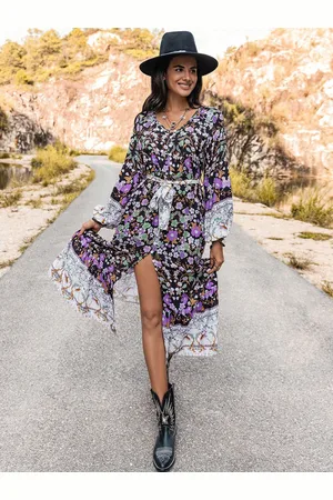 JC Mode Women Floral Fit & Flare Midi Dress