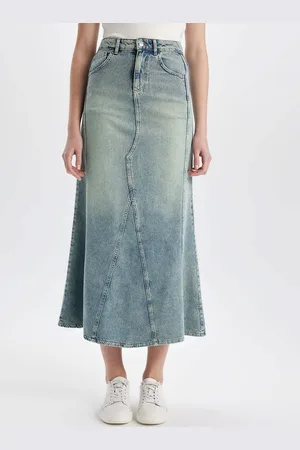 DeFacto Denim A-Line Midi Skirt