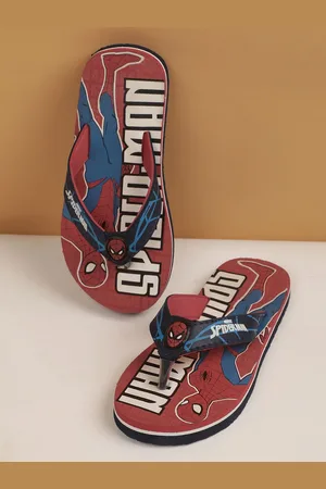 Kidsville Boys Spiderman Printed Thong Flip Flops