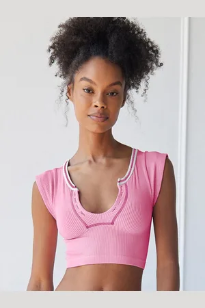 JC Mode Women Fitted Cap Sleeves Crop Top