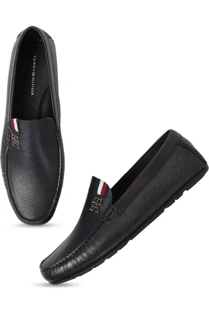 Tommy Hilfiger Men Textured Comfort Insole Leather Loafers