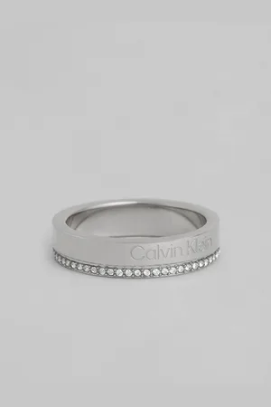 Calvin Klein Women Linear Family Crystal Finger Ring