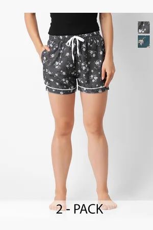 FashionRack Women 2Pcs Floral Printed Lounge Shorts