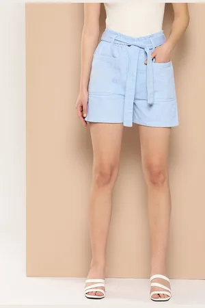 Chemistry Women High-Rise Paperbag Shorts