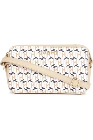 Tommy Hilfiger Typography Printed Structured Sling Bag