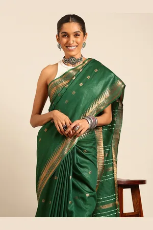 Taavi Woven Design Zari Bhagalpuri Saree