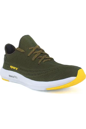 Sparx Men Olive Mesh Running Non-Marking Shoes