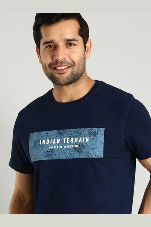 Indian Terrain Men Graphic Printed Round Neck T-shirt