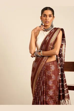 Taavi Woven Design Zari Bhagalpuri Saree