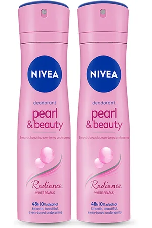 Nivea Women Set Of 2 Pearl & Beauty Radiance White Pearls Deodorant Spray - 90g Each
