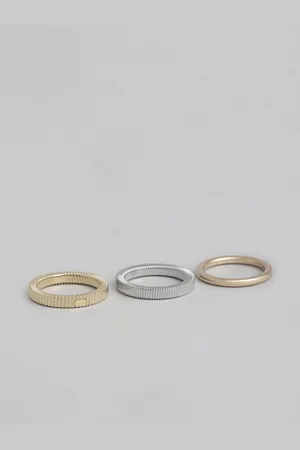 Calvin Klein Women Set of 3 Playful Repetition Finger Rings