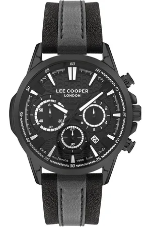 Lee Men Brass Leather Bracelet Style Straps Digital Watch LC07493.652