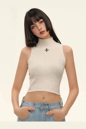 Stylecast Girls High Neck Tank Top