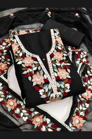 Ishin Embroidered Unstitched Dress Material