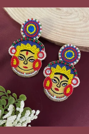 Digital Dress Room Beaded Classic Drop Earrings