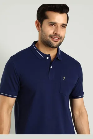 Indian Terrain Men Solid Polo Collar Pockets T-shirt