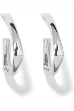 Forever New Silver Plated Half Hoop Earrings