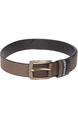 Woodland Men Solid Leather Belt