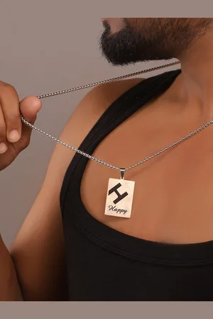 Roadster The Lifestyle Co. Rhodium Plated Letter Pendant & Chain