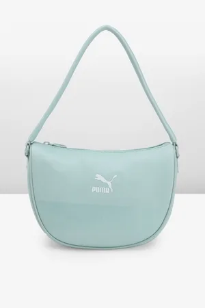 PUMA Brand Logo Printed Classics Seas Half Moon Shoulder Bag
