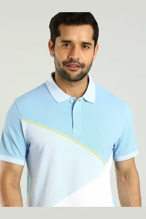 Indian Terrain Men Colourblocked Polo Collar T-shirt