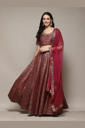 Biba Printed Ready to Wear Lehenga & Blouse With Dupatta