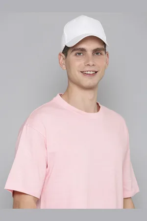 Mast & Harbour Pink Tie & Dye Drop-Shoulder Sleeves Bio Finish Cotton Relaxed Fit T-shirt