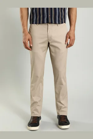 Indian Terrain Men Brooklyn Slim Fit Mid-Rise Trousers