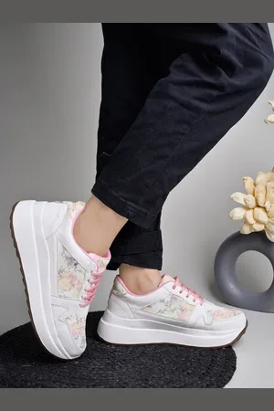 Shoetopia Girls Printed Sneakers