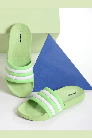 IMPAKTO Women ComfyStep Striped Sliders