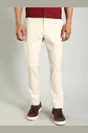 Indian Terrain Men Solid Regular Fit Trousers